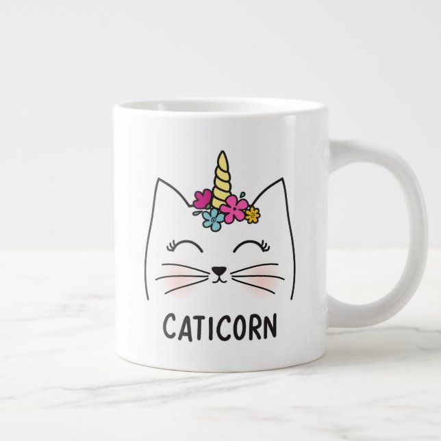 Taza De Café Gigante Caticorn (Derecha)