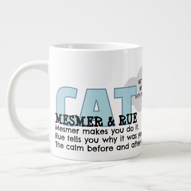Taza De Café Gigante CatMesmer & CatRue | Calm & After Specialty Mug (Izquierda)
