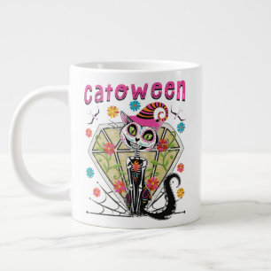 Taza De Café Gigante Catoween Halloween