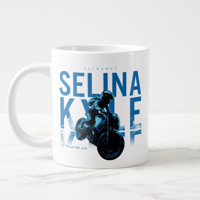 Taza De Café Gigante Catwoman Selina Kyle Motorcycle (Izquierda)
