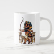 Caza del Antiguo Egipto con leopardos