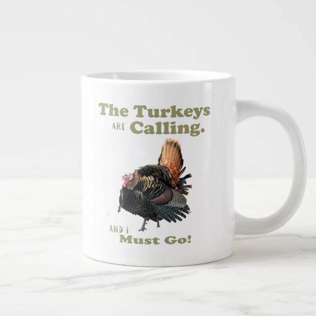 Taza De Café Gigante Caza divertida y salvaje de Turquía (Derecha)