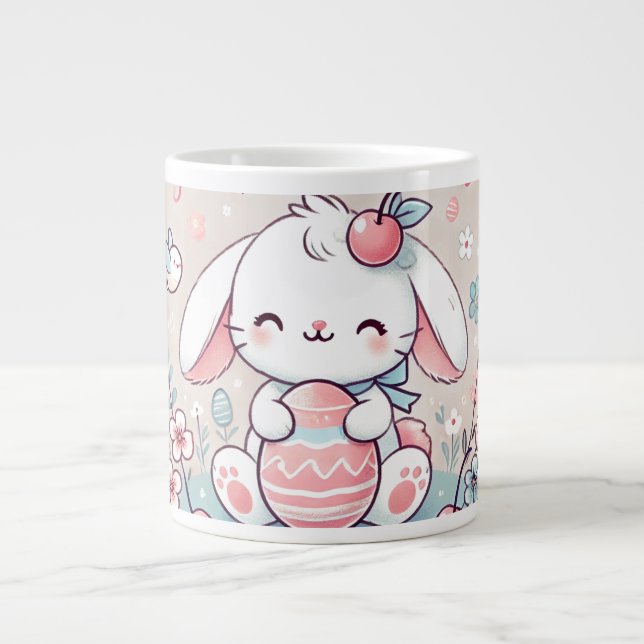 Taza De Café Gigante ¡Celebra Pascua con el toque más dulce! 🐰 🍒 (Frente)