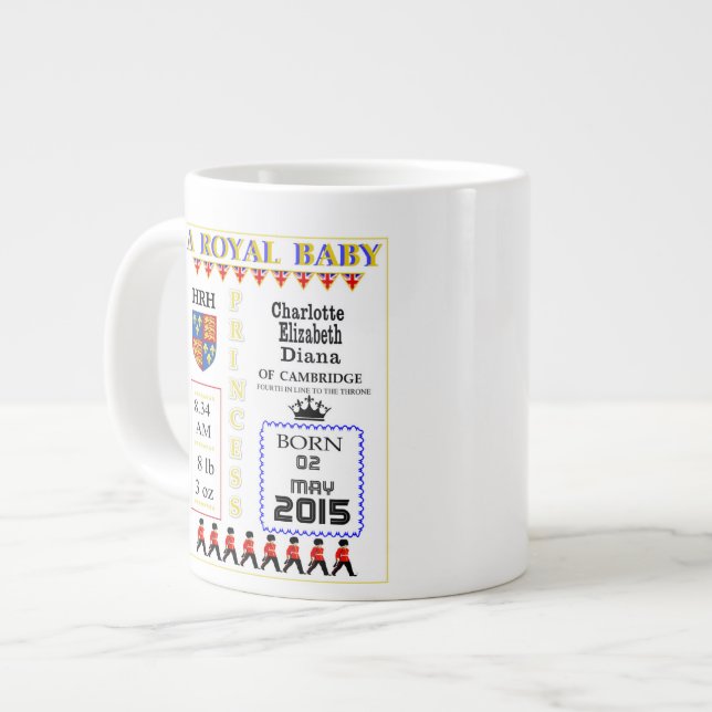 Taza De Café Gigante Celebración Mugs Royal Princess Charlotte (Izquierda)