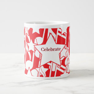 Taza De Café Gigante Celebrar Decoración Roja