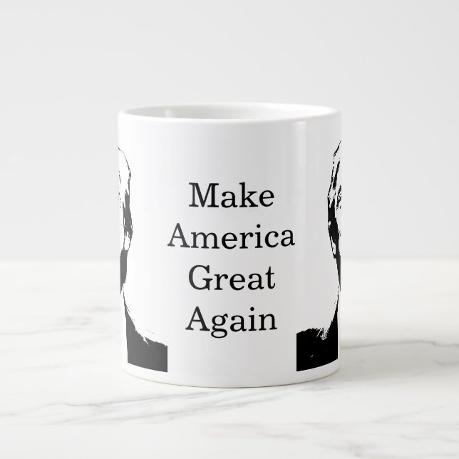 Taza De Café Gigante Celebrate America 250 and President Trump #12 (Frente)