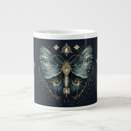 Taza De Café Gigante Celestial Moth Witch’s Brew  – Elegant Gothic Mug