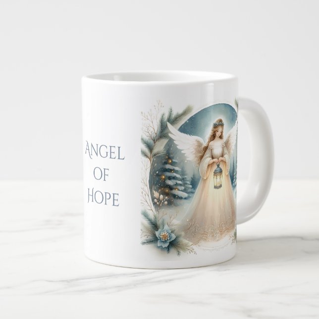 Taza De Café Gigante Celestial Winter Angel Lantern of Hope (Derecha)