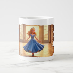 Taza De Café Gigante Cenicienta Preparándose – Transformación Mágica de