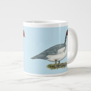 Taza De Café Gigante Cerdo azul Muscovy Drake