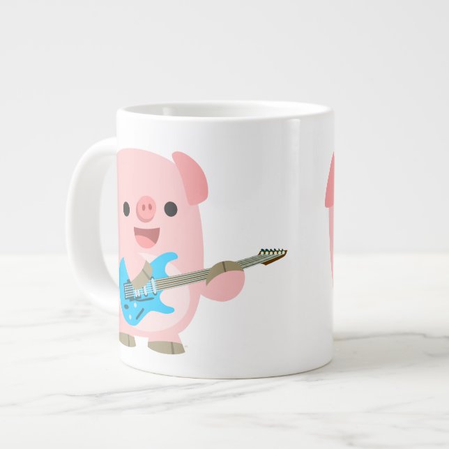Taza De Café Gigante Cerdo Jumbo Mug, un Personalizado de Rockin (Izquierda)