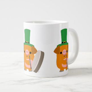 Taza De Café Gigante Cerdo Personalizado Cute Bodhran