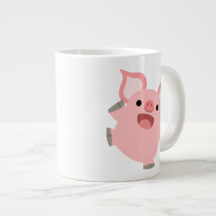 Taza De Café Gigante Cerdo Personalizado Cute Joyous