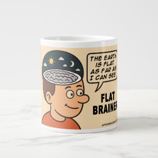 Taza De Café Gigante Cerebro plano