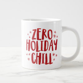 Taza De Café Gigante Cero vacaciones frío diversión purpurinas rojos Na