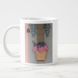 Taza De Café Gigante Cesta de Banderas - Viñedo de Martha