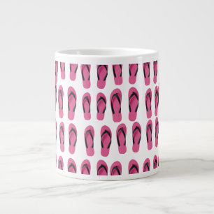 Taza De Café Gigante Chanclas rosadas
