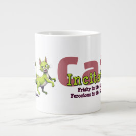 Taza De Café Gigante Chaos Cat 20oz Mug – Incitata: Frisky in Sheets