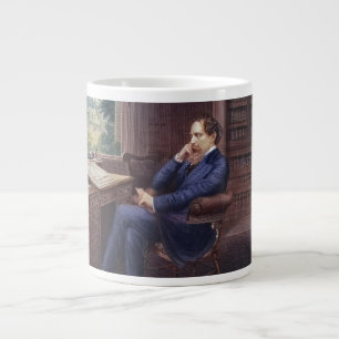 Taza De Café Gigante Charles Dickens en su estudio