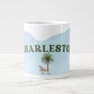 Taza De Café Gigante Charleston, Carolina del Sur Vintage Coffee Mug