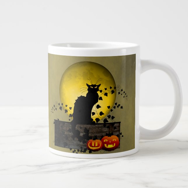 Taza De Café Gigante Chat Noir Halloween (Derecha)