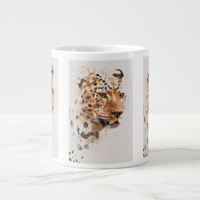 TAZA DE CAFÉ GIGANTE CHEETAH FACE MUG (Frente)