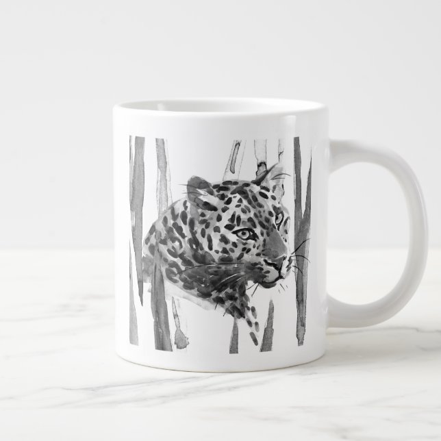 Taza De Café Gigante Cheetah Portrait (Derecha)
