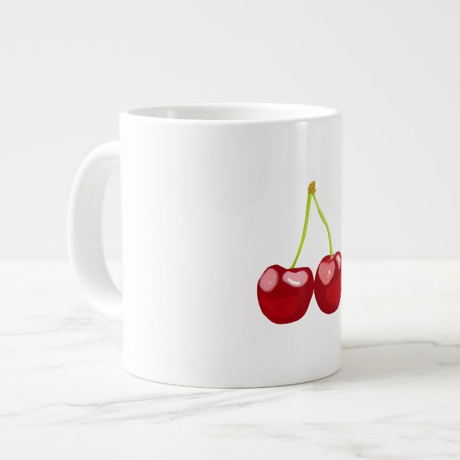 Taza De Café Gigante Cherries (Izquierda)