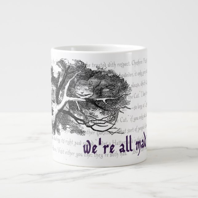 Taza De Café Gigante Cheshire Cat Giant Coffee Mug (Frente)