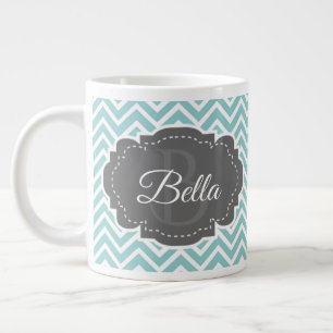 Taza De Café Gigante Chevron Personalizado Gigante Café Mug