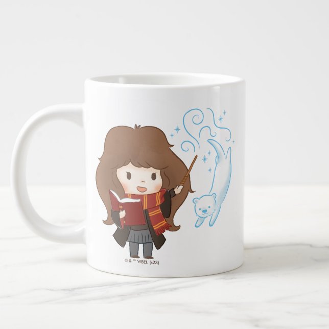 Taza De Café Gigante Chibi Hermione Granger Patronus (Izquierda)