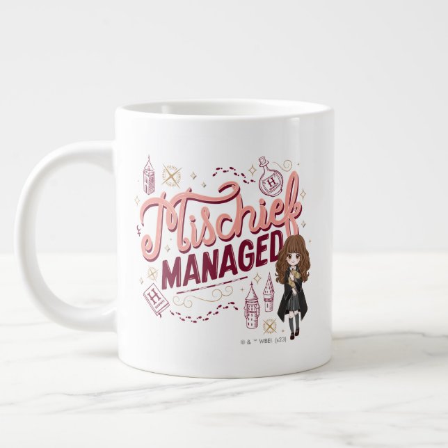 Taza De Café Gigante Chibi Hermione "Mischief Managed" (Izquierda)