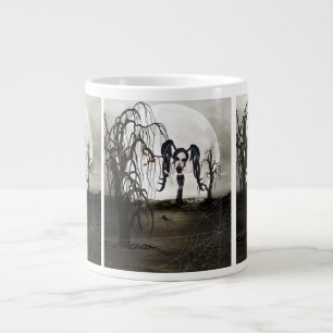 Taza De Café Gigante Chica de Gótico de Sepia