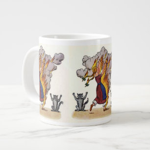 Taza De Café Gigante Chica en llamas de Struwwelpeter