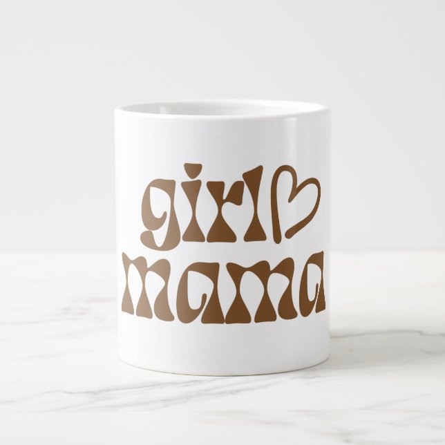 Taza De Café Gigante Chica Mama Mug (Frente)