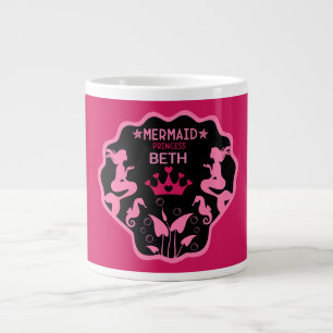 Taza De Café Gigante Chica Mermaid Princess