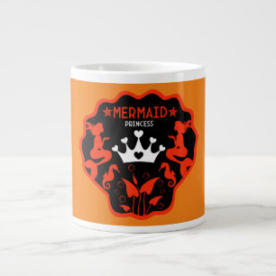 Taza De Café Gigante Chica Mermaid Princess