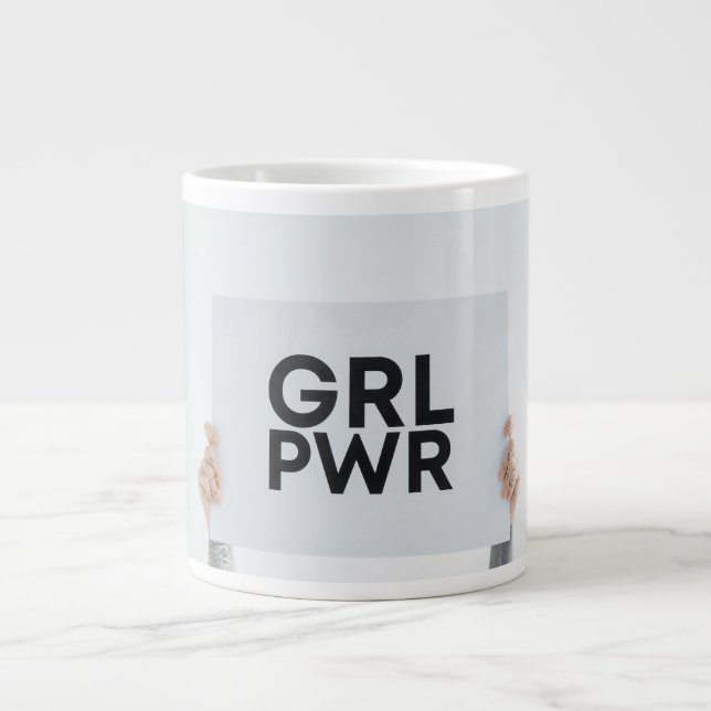 Taza De Café Gigante Chica power mug (Frente)