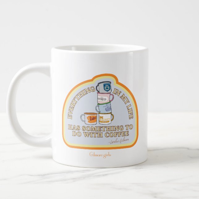 Taza De Café Gigante Chicas Gilmore | Gráfico de Coffee Quote (Izquierda)