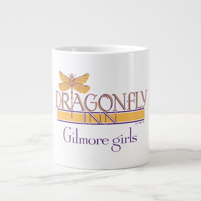 Taza De Café Gigante Chicas Gilmore | Logo de Dragonfly Inn (Frente)