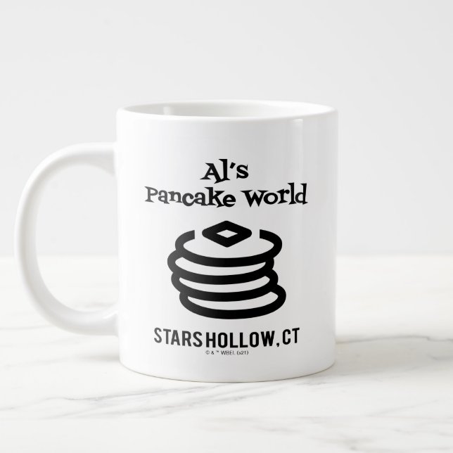 Taza De Café Gigante Chicas Gilmore | Logotipo mundial del panqueque de (Izquierda)