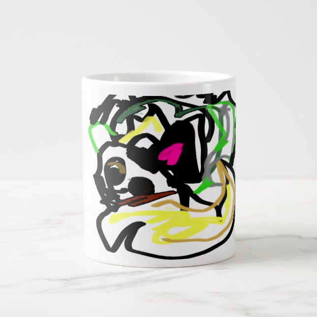 Taza De Café Gigante Chihuahua home (Frente)