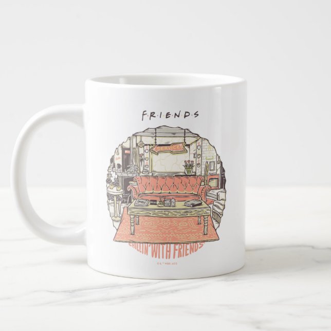 Taza De Café Gigante Chillin' con Personalizado FRIENDS™ (Izquierda)