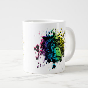 Taza De Café Gigante Chimpancé arcoiris