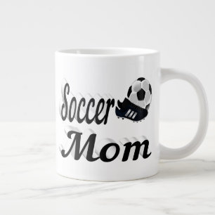 Taza De Café Gigante Chispa de fútbol mitad texto Café gigante