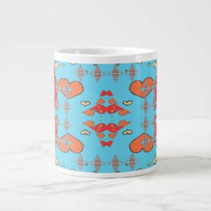 Taza De Café Gigante Chispas de Corazones
