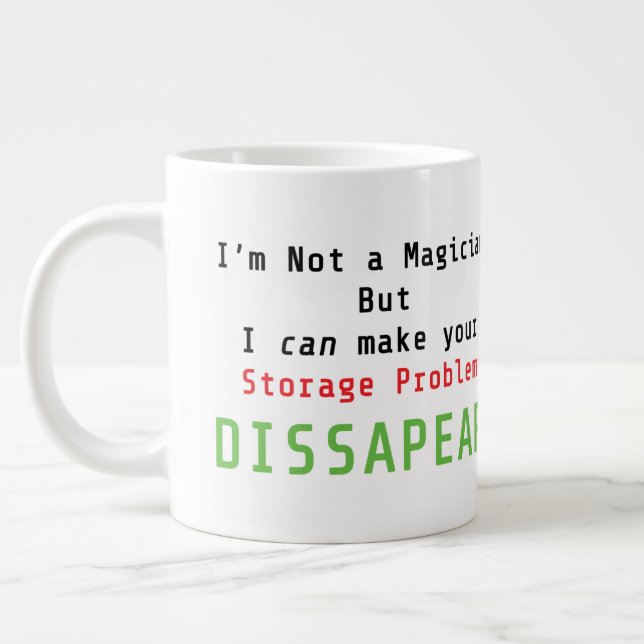 Taza De Café Gigante CHISTE de TI Mug (Izquierda)