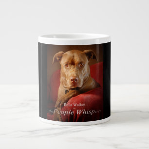 Taza De Café Gigante Chocolate Lab Pit Mix Dog Movie Poster