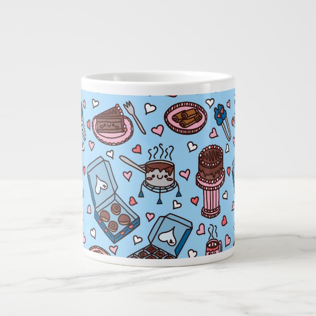Taza De Café Gigante Chocolate lover cute (Frente)