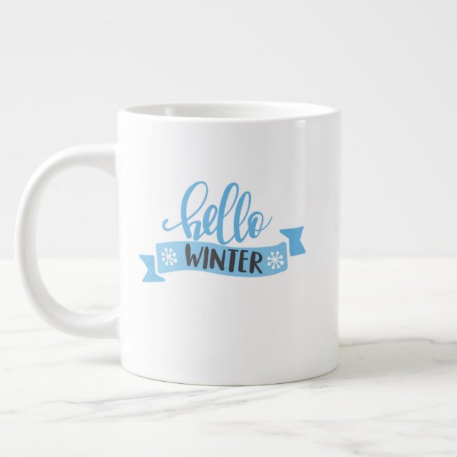 Taza De Café Gigante Christmas Mug – Festive Holiday Cocoa  (Izquierda)